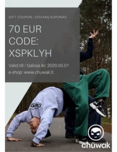 Elektroninis Dovanų Kuponas Chuwak 70€